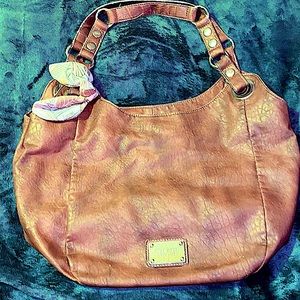 Nine West brown shoulder bag gently used